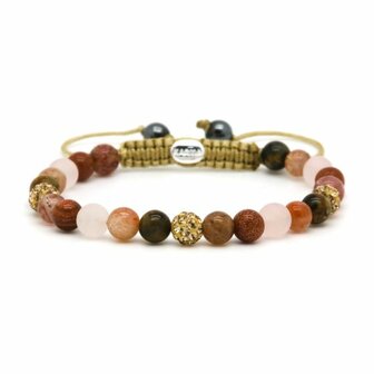 Armband spiral Sidonie gold crystal xs - Karma