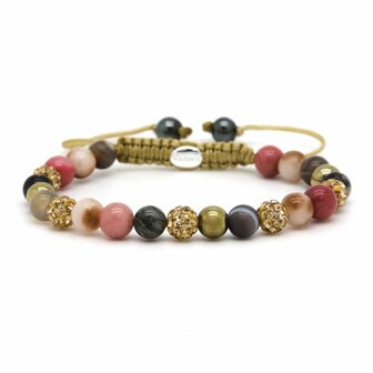 Armband spiral Ines gold crystal xs - Karma