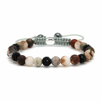 Armband spiral Naya black crystal xs - Karma