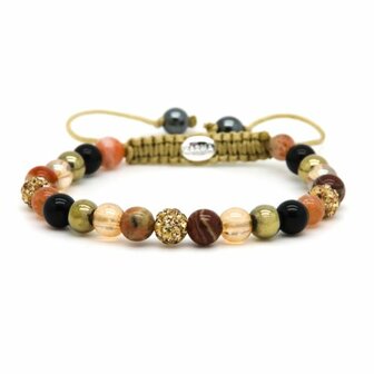 Armband spiral Maloe gold crystal xs - Karma