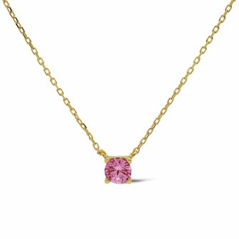 Ketting fuchsia TESS goldplated - Karma