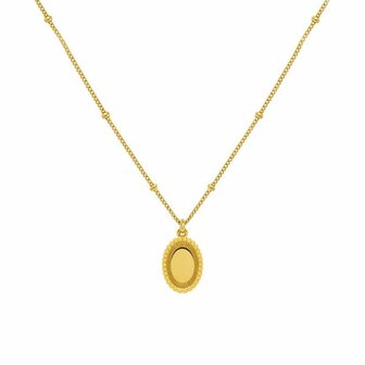 Ketting munt ALICEE goldplated - Karma