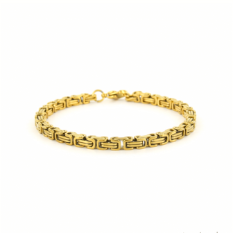 Armband koningsschakel recht Nanja goud - Kalli