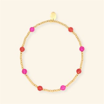 Armband MH83 Fuchsia bordeaux - MableHappiness