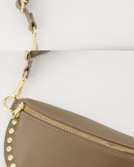 Tas Debby leer taupe - Teatro