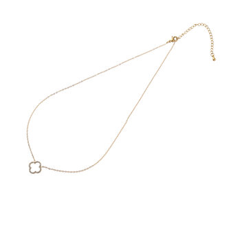 Ketting TN56396-2 Sparkly clover goud - Day&amp;Eve