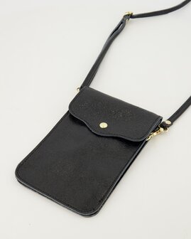 Telefoontasje Pona zwart metallic - Teatro