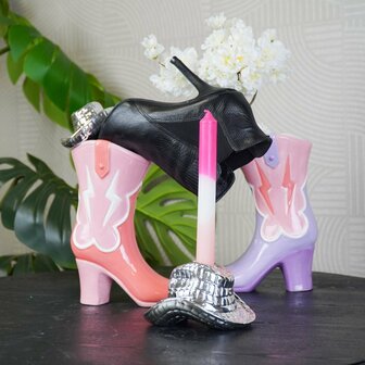 Kandelaar cowboyhoed zilver - HouseVitamin