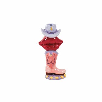 Kandelaar western laars, lippen &amp; hoed - HouseVitamin