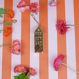Vaas huis goud maat M - HouseVitamin