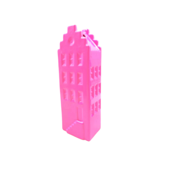 Vaas huis roze maat L - HouseVitamin