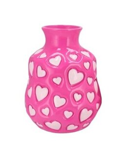 Vaas hartjes roze