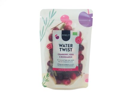 Pouch tafelwater cranberry &amp; kers - Pineut