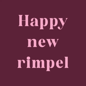 Tegeltje Happy new rimpel 