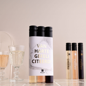 Wijnproeverij Van harte gefeliciteerd! - Flessenwerk