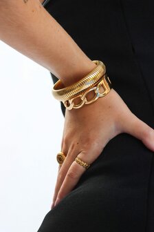 Armband Arc bangle K.EX.60.1 goud - Label Kiki