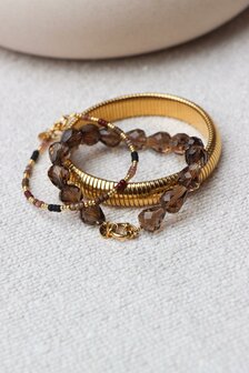 Armband K.EX.54.1 midnight muse goud - Label Kiki