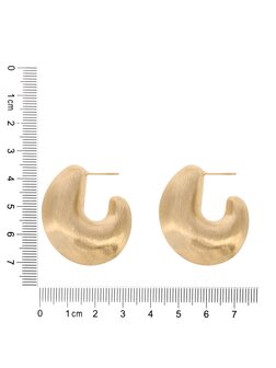 Oorbellen druppel mat goud - Rose &amp; Camellia