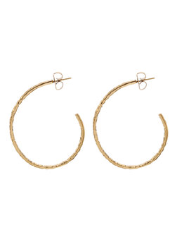 Oorbellen gedraaid druppel goud - Rose &amp; Camellia