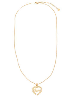 Ketting hartje amour goud - Rose &amp; Camellia
