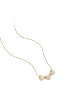 Ketting drie hartjes goud - Rose &amp; Camellia