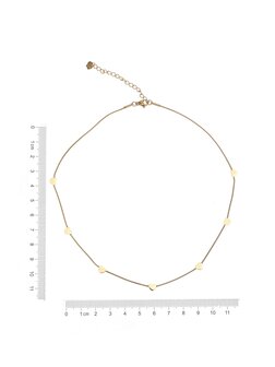 Ketting meerdere hartjes goud - Rose &amp; Camellia