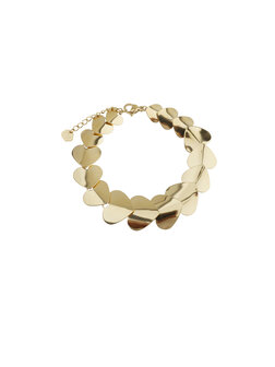 Armband hartjes goud - Rose &amp; Camellia