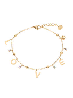 Armband Love goud - Rose &amp; Camellia