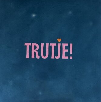 Tegeltje Trutje blauw/roze - YETT