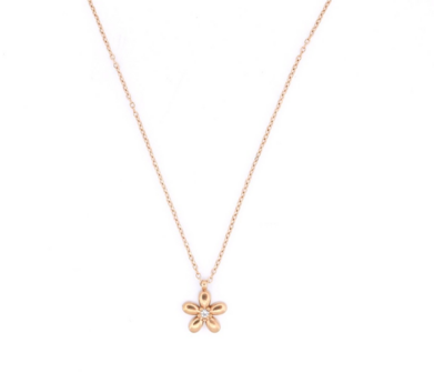 Ketting N5374-2  Flower necklace goud - ​​​​​​​Day&amp;Eve 