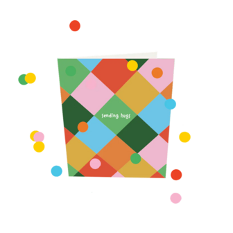 Confetti Card Sending hugs - TheGiftLabel