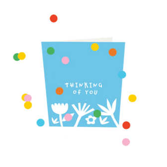 Confetti Card Thinking of you - TheGiftLabel