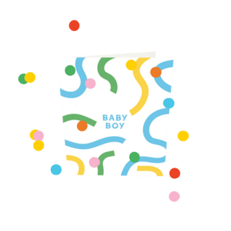 Confetti Card Baby boy - TheGiftLabel