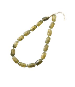 Ketting kralen N56502-3 olijf/goud - ​​​​​​​Day&amp;Eve