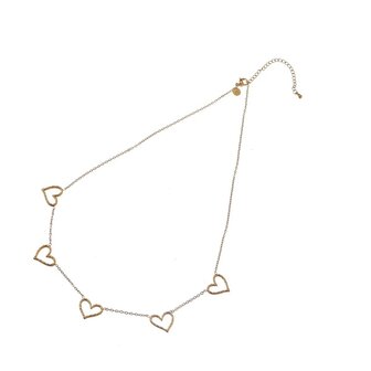 Ketting N56489-2 long 5 hearts goud - ​​​​​​​Day&amp;Eve