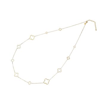 Ketting N4707-2 long clover goud - ​​​​​​​Day&amp;Eve