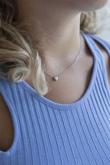 Ketting N8829-1 full heart zilver - Day&amp;Eve