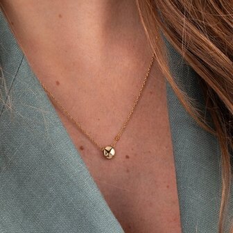 Ketting Friends Layla coffee FN23 goud - ​​​​​​​Melano