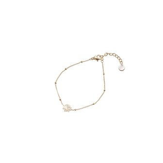 Armband B1414-2 lotus goud - Day&amp;Eve 