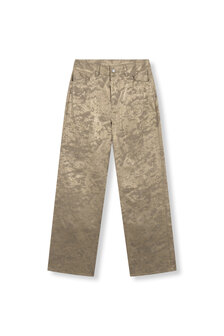 Broek Hannah met goudkleurige coating - Refined Department