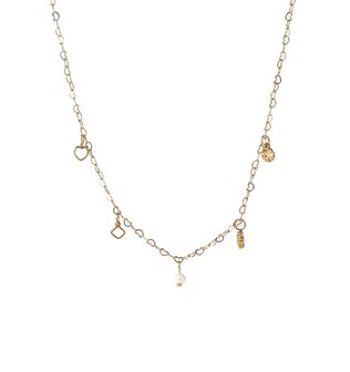 Ketting TN56034-2 bedeltjes tiny goud - Day&amp;Eve 