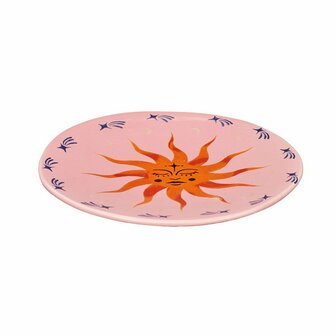 Decoratie Bord Solar roze