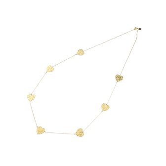 Ketting N5227-2 lang hartjes goud - ​​​​​​​Day&amp;Eve
