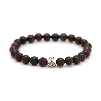 Armband MOSE Silver Logo Bead 8MM - Karma Him