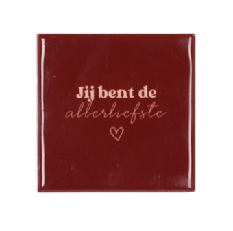 Tegeltje Jij bent de allerliefste