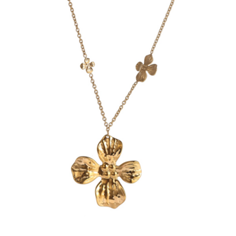 Ketting N56491-2 long flowers goud - ​​​​​​​Day&amp;Eve