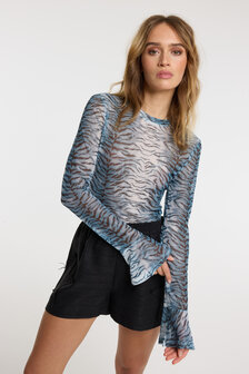 Mesh top Volea tijgerprint - Refined Department