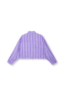 Korte blouse Saden met franjes lila - Refined Department