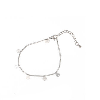 Armband TB61295-1 smileys tiny zilver - Day&amp;Eve