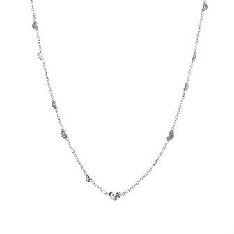 Ketting TN61294-1 hartjes tiny zilver - Day&amp;Eve 